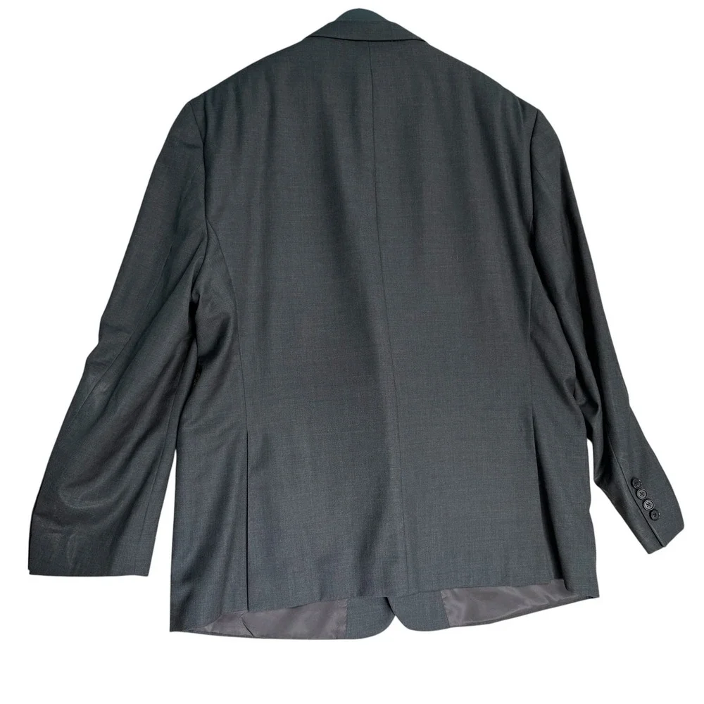 Ralph Lauren Two-Piece Suit 100% Wool Charcoal Gray Mens 48R W38 L30